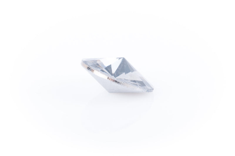 14mm Glass Crystal Rivoli RHINESTONE Crystals, chaton, silver foil backing BLACK DIAMOND, 4 pcs.  cry0077