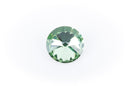 14mm Glass Crystal Rivoli Rhinestone Crystals, chaton, silver foil backing PERIDOT GREEN, 4 pcs.  cry0086