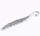 2 Antique Silver Blank Bookmarks Findings FEATHER 4-5/8" long fin0019