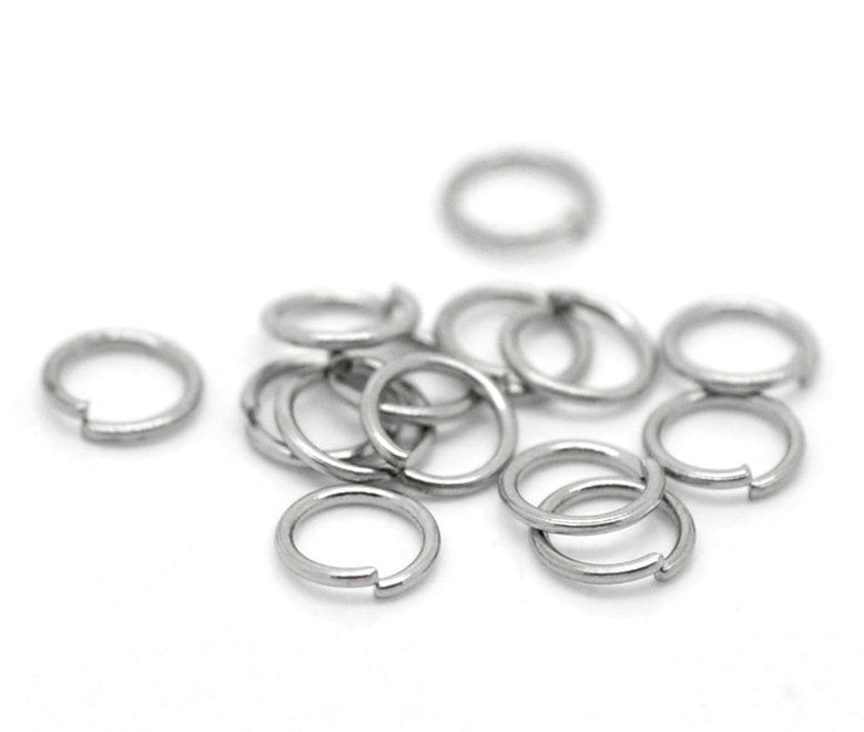 1000 pcs 5mm STAINLESS STEEL Thin Open Jump Rings 22 gauge wire Findings  jum0018
