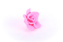 2 Large BRIGHT PINK Polymer Clay Rose Beads pol0009
