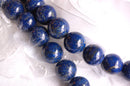 Half Strand Round LAPIS LAZULI  Beads 10mm   gla0001a