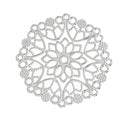 20 Antique Silver Filigree Round Shapes, flat thin findings for jewelry making, crafts  FIL0008a