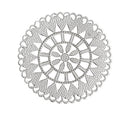 20 Antique Silver Filigree Round Shapes, flat thin findings for jewelry making, crafts  FIL0009