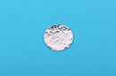 10 Bright Silver Plated Circle Disc Metal Stamping Blanks, 22 gauge, 1-1/8" diameter (30mm)  MSB0268