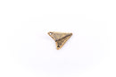 10 Antiqued Distressed Gold Metal Triangle Geometric Link Connector Charms chg0041