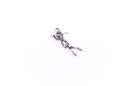 10 Antiqued Silver Metal FEMALE GOLFER Charm Pendants chs0467