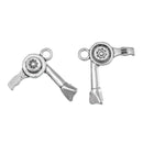 10 Silver Metal HAIR DRYER Charm Pendants chs0475