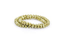 8x6mm Metallic Pearl OLIVE GREEN Opaque Crystal Glass Faceted Rondelle Beads . 1 Strand, bgl0090