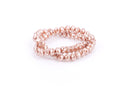 8x6mm Metallic Pearl LIGHT CARAMEL BROWN Opaque Crystal Glass Faceted Rondelle Beads . 1 Strand, bgl0080