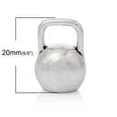 2 Silver KETTLEBELL Curling Charm Pendants chs1054