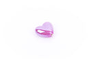 5 GRAPE PURPLE Ceramic Porcelain Heart Shaped Beads  20x18mm bgl0313