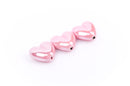 5 SOFT PINK Ceramic Porcelain Heart Shaped Beads  20x18mm bgl0312