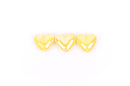 5 LEMON YELLOW Ceramic Porcelain Heart Shaped Beads  20x18mm bgl0305