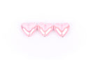 5 SOFT PINK Ceramic Porcelain Heart Shaped Beads  20x18mm bgl0312
