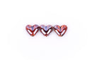 5 TORTOISE BROWN Coffee Ceramic Porcelain Heart Shaped Beads  20x18mm bgl0303