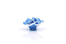 2 Medium TURQUOISE BLUE Teal Polymer Clay Rose Flower Beads pol0015