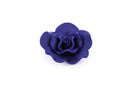 2 Large NAVY BLUE Polymer Clay Rose Beads pol0022