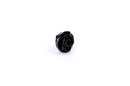 10 Rose Flower Cabochons, flatback, Shiny JET BLACK, 13mm  cab0111