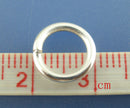 BULK 200 Silver Plated Thick Open Jump Rings 10mm x 1.5mm, 15 gauge wire  jum0080b