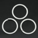 50 Silver Plated Thick Open Jump Rings 10mm x 1mm, 18 gauge wire  jum0081a