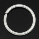 50 Silver Plated Thick Open Jump Rings 10mm x 1mm, 18 gauge wire  jum0081a