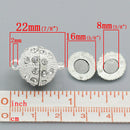 1 Strong Magnetic Bright Silver Ball Clasp with Pave' RHINESTONES, 16mm ball, fcl0096