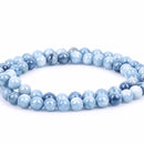 6mm Round BLUE JADE Gemstone Beads, full strand, gjd0009