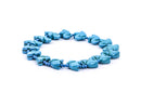 1 strand Howlite Stone Beads CARVED ELEPHANT, TURQUOISE Blue  how0267