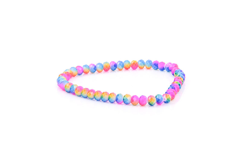 1 Strand 8x6mm Crystal Beads, Rondelle PINK, BLUE, Yellow, Green MARBLE bgl0352