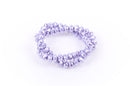 10x7mm Metallic Pearl LAVENDER PURPLE Opaque Crystal Glass Faceted Rondelle Beads . 1 Strand, bgl0344