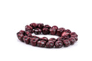 1 Strand Small CHOCOLATE BROWN  Howlite Stone Skulls, 12mm how0147