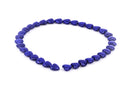12mm DARK BLUE Puffed HEART Beads, Royal Blue Howlite Heart Beads, full strand, about 33 beads  how0299