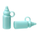 25 Opaque Acrylic BLUE BABY Bottle Charms 29mm cha0089