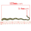 2 Antique Bronze Fancy Vine Blank Bookmark Findings (Can hold rhinestones) 4-7/8" long  fin0231