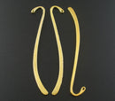 2 Bright Gold Blank Bookmark Findings 87mm  fin0252