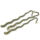 2 Antique Bronze Fancy Vine Blank Bookmark Findings (Can hold rhinestones) 4-7/8" long  fin0231