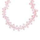 20 LIGHT PINK Carved LEAF Glass Beads, top drilled, 11x7mm  bgl0707