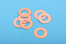 10 pcs Open WASHER Donut Shape COPPER Metal Stamping Blanks Charms 1" (25mm) 24 gauge  MSB0144