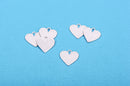 2 pcs HEART Shape ImpressArt Soft Strike PEWTER™ Metal Stamping Blanks Charms, 3/4" (19mm)