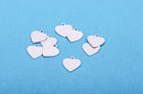10 pcs Small HEART ImpressArt Soft Strike ALUMINUM™ Metal Stamping Blanks Charms 1/2" (13mm) Tag