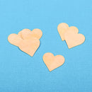 10 Brass HEART Jewelry Blanks, brass blanks, Metal Stamping Blanks 3/4" 24 gauge  msb0158