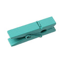 50 bulk package Small Painted Wood Clothespin Clip Findings, TEAL TURQUOISE BLUE  fin0232