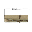 50 bulk package Small Painted Wood Clothespin Clip Findings, METALLIC GOLD  fin0238
