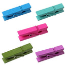 10 Small Painted Wood Clothespin Clip Findings, MIXED COLORS  fin0240a