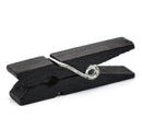 50 bulk package Small Painted Wood Clothespin Clip Findings, BLACK  fin0245