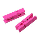 50 bulk package Small Painted Wood Clothespin Clip Findings, HOT PINK FUCHSIA  fin0235