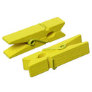 50 bulk package Small Painted Wood Clothespin Clip Findings, YELLOW  fin0243