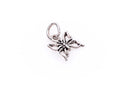 Small Open BUTTERFLY Sterling Silver Charm Pendant,  pms0062