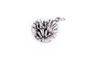 FROG on LILYPAD Sterling Silver Charm Pendant,  pms0075